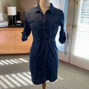 Denim Shirt Dress Size XS in Like New Condition